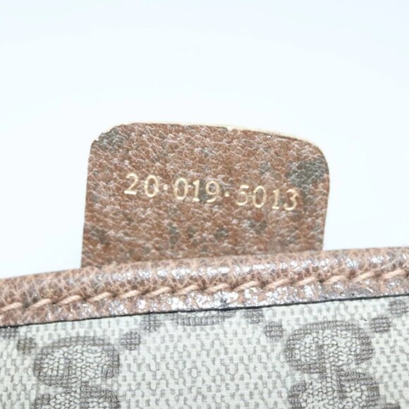 GUCCI GG Supreme GunSlip PVC Beige Auth MX319 - Picture 3 of 14